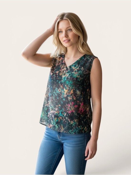 Mexx Tops - MEXX Metropolitan Abstract Print Sleeveless Blouse Size 8